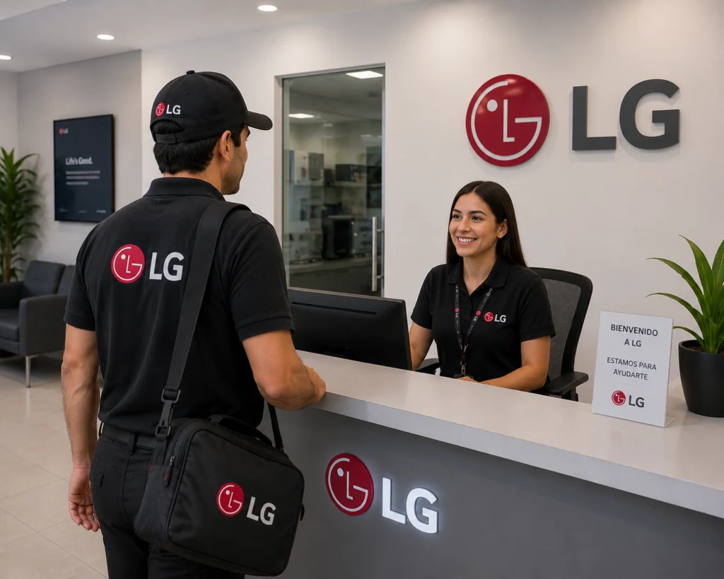 Técnico LG realizando mantenimiento preventivo en Guayaquil